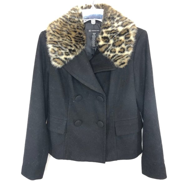 INC International Concepts Jackets & Blazers - INC International Concepts Black Wool Coat - M
